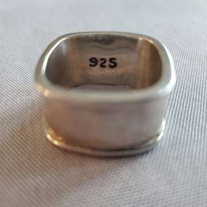 Square sterling silver ring size 9